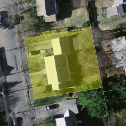 18 Sheldon Rd, Newton MA 02459-2738 aerial view