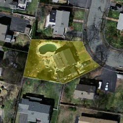 81 Fuller Ter, Newton MA 02465-1205 aerial view