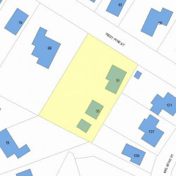 56 Pine St, Newton MA  02465-1442 plot plan