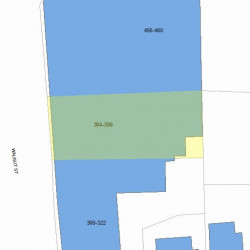 304 Walnut St, Newton MA  02460-1907 plot plan