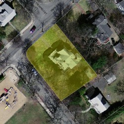 130 Temple St, Newton MA 02465-2314 aerial view