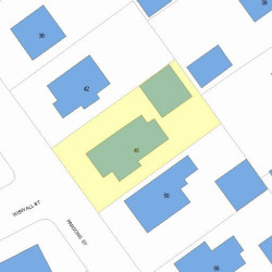 46 Parsons St, Newton MA 02465-2136 plot plan