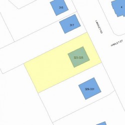 325 Langley Rd, Newton MA 02459-2349 plot plan