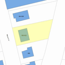 932 Walnut St, Newton MA  02461-1135 plot plan