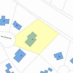 24 Southwick Rd, Newton MA  02468-2223 plot plan