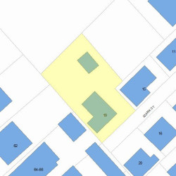 19 Quirk Ct, Newton MA  02458-1224 plot plan