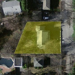 15 Clinton Pl, Newton MA 02459-1116 aerial view