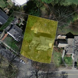 272 Quinobequin Rd, Newton MA  02468-1816 aerial view