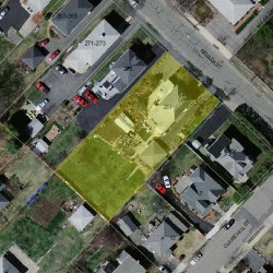 281 Nevada St, Newton MA  02460-1469 aerial view