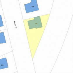 940 Walnut St, Newton MA  02461-1135 plot plan