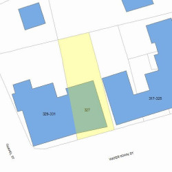 327 Watertown St, Newton MA 02458-1322 plot plan