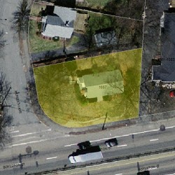 1087 Boylston St, Newton MA 02461-1344 aerial view