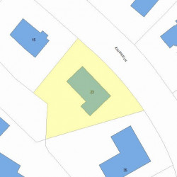 23 Juniper Ln, Newton MA  02459-2839 plot plan