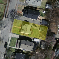 64 Freeman St, Newton MA 02466-1206 aerial view