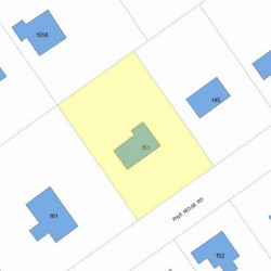 151 Pine Ridge Rd, Newton MA 02468-1510 plot plan