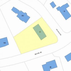 95 Rachel Rd, Newton MA  02459-2924 plot plan
