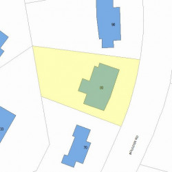 80 Boulder Rd, Newton MA  02459-2653 plot plan