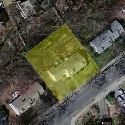 66 Elinor Rd, Newton MA 02461-1835 aerial view