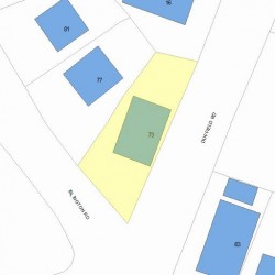 73 Islington Rd, Newton MA 02466-1009 plot plan