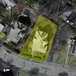 22 Prescott St, Newton MA  02460-1614 aerial view