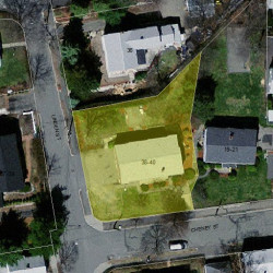 38 Linden St, Newton MA 02464-1412 aerial view