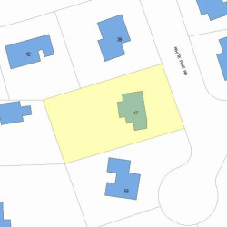 47 White Pine Rd, Newton MA 02464-1237 plot plan