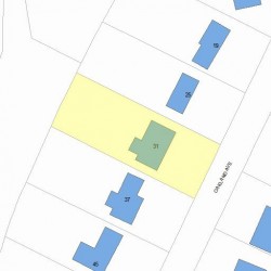 31 Oakland Ave, Newton MA 02466-1704 plot plan