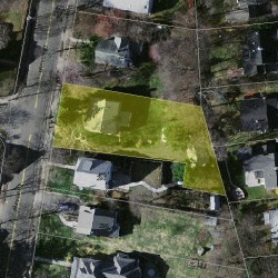 288 Parker St, Newton MA  02459-2673 aerial view