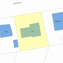 1106 Boylston St, Newton MA 02464-1015 plot plan