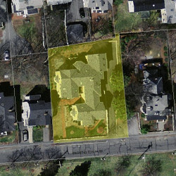 15 Washington Park, Newton MA  02460-1915 aerial view