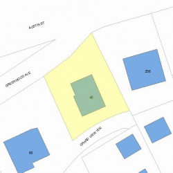 40 Greenwood Ave, Newton MA  02465-2551 plot plan