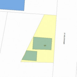 125 Winchester St, Newton MA 02461-2129 plot plan