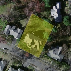 83 Littlefield Rd, Newton MA  02459-3010 aerial view