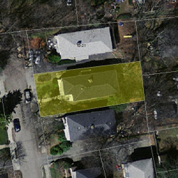 15 Bonwood St, Newton MA 02460-2203 aerial view