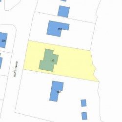195 Islington Rd, Newton MA 02466-1023 plot plan