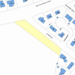 11 Spiers Rd, Newton MA  02459-3725 plot plan