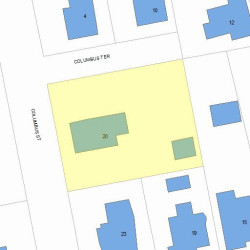 20 Columbus St, Newton MA 02461-1438 plot plan