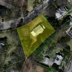 27 Howland Rd, Newton MA 02465-2937 aerial view