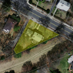 128 Woodward St, Newton MA 02461-1313 aerial view