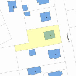 49 Bowdoin St, Newton MA  02461-1452 plot plan