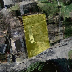 89 Pleasant St, Newton MA  02459-1813 aerial view