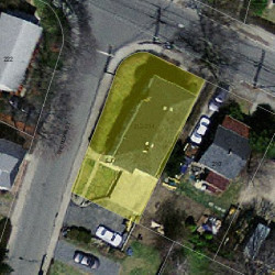 214 Derby St, Newton MA  02465-1527 aerial view