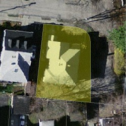 2 Nottingham St, Newton MA  02459-1613 aerial view