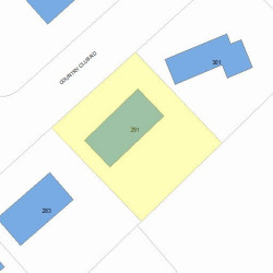 291 Country Club Rd, Newton MA  02459-3148 plot plan