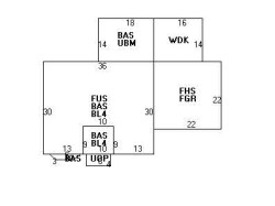 138 Day St, Newton MA 02466-2922 floor plan