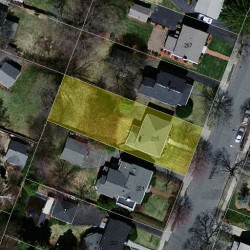 215 Winslow Rd, Newton MA  02468-1713 aerial view