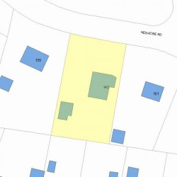 143 Neshobe Rd, Newton MA 02468-1348 plot plan