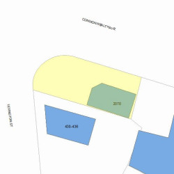 2078 Commonwealth Ave, Newton MA  02466-2002 plot plan