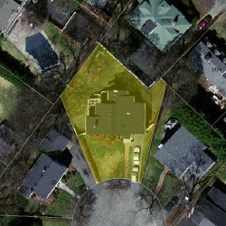 17 Bonmar Cir, Newton MA  02466-2708 aerial view