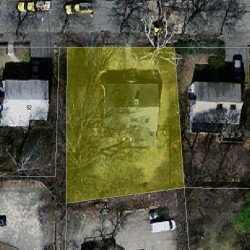 46 Waldorf Rd, Newton MA  02461-1333 aerial view